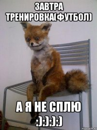 Завтра тренировка(Футбол) А я не сплю :):):):)