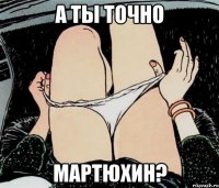 А ТЫ ТОЧНО МАРТЮХИН?