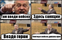 Там введи войска Здесь санкции Везде герои Элитные войска дивана хуле