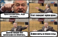 Купил рср винтовку... Надо настроить... Этот говорит купи хрон... Другой говорит без хронографа не обойтись... А мне хоть в глаза ссы.