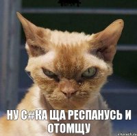  Ну с#ка ща респанусь и отомщу