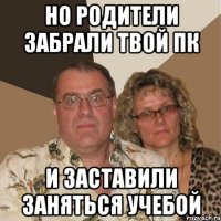 Но родители забрали твой пк И заставили заняться учебой