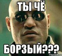 ты чё борзый???