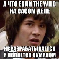 А что если The wild на сасом деле не разрабатывается и является обманом