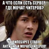 А что если есть сервер, где мочат читеров? На випебурге ставят античит и мочат читеров!