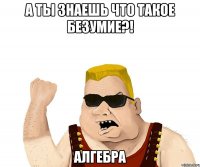 А ты знаешь что такое безумие?! АЛГЕБРА