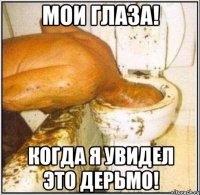 Мои глаза! Когда я увидел это дерьмо!