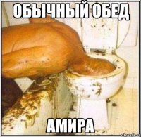 обычный обед Амира