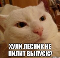  Хули лесник не пилит выпуск?