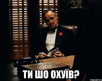  Ти шо охуїв?