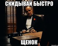 скидывай быстро щенок