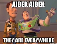 Aibek Aibek They are everywhere