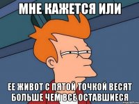 Мне кажется или ее живот с пятой точкой весят больше чем все оставшиеся