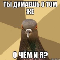 Ты думаешь о том же о чём и я?