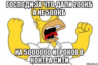 Господи,за что дали 200кб а не 500кб На 5000000 игроков в контра сити