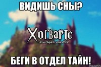 Видишь сны? Беги в отдел тайн!