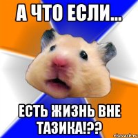 А ЧТО ЕСЛИ... ЕСТЬ ЖИЗНЬ ВНЕ ТАЗИКА!??