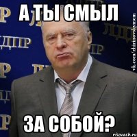 А ТЫ СМЫЛ ЗА СОБОЙ?