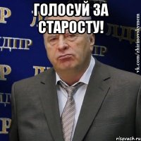 Голосуй за старосту! 