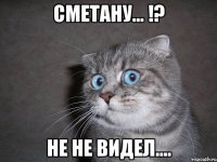 Сметану... !? НЕ Не видел....