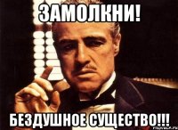 Замолкни! Бездушное существо!!!