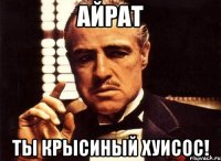 Айрат ты крысиный хуисос!