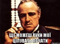  Ще можеш руки мої цілувать почати