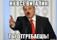 Ну все Виталик ты отгребаешь!