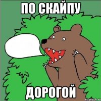 по скайпу дорогой