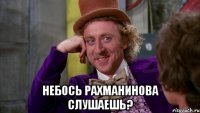  небось рахманинова слушаешь?