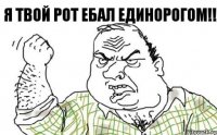 я твой рот ебал единорогом!!