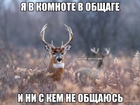 я в комноте в общаге и ни с кем не общаюсь