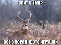 Спит с 2мя? все в порядке,это игрушки