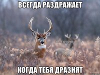 всегда раздражает когда тебя дразнят