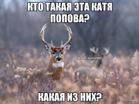 Кто такая эта Катя Попова? Какая из них?