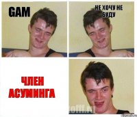 gam Не хочу не буду ЧЛЕН АСУМИНГА