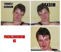 Shakili gordum Baxdim Fikirleshirem ki