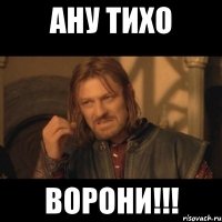 Ану тихо ВОРОНИ!!!