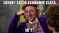 Luxury socio-economic class 10"Г"