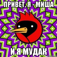 привет, я - миша и я мудак