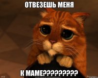 ОТВЕЗЕШЬ МЕНЯ К МАМЕ?????????