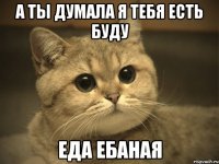 А ты думала я тебя есть буду еда ебаная