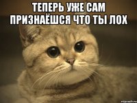 теперь уже сам признаёшся что ты лох 