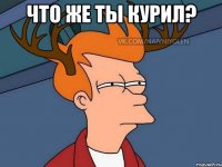 Что же ты курил? 