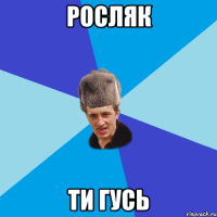 Росляк Ти гусь