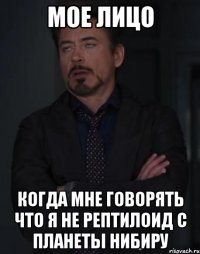 МОЕ ЛИЦО КОГДА МНЕ ГОВОРЯТЬ ЧТО Я НЕ РЕПТИЛОИД С ПЛАНЕТЫ НИБИРУ