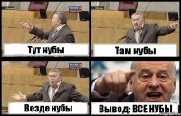 Тут нубы Там нубы Везде нубы Вывод: ВСЕ НУБЫ