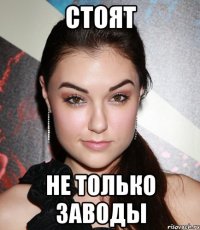 СТОЯТ НЕ ТОЛЬКО ЗАВОДЫ