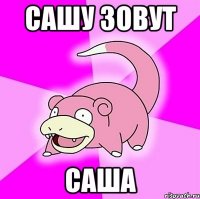 Сашу зовут саша