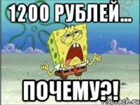 1200 рублей... Почему?!